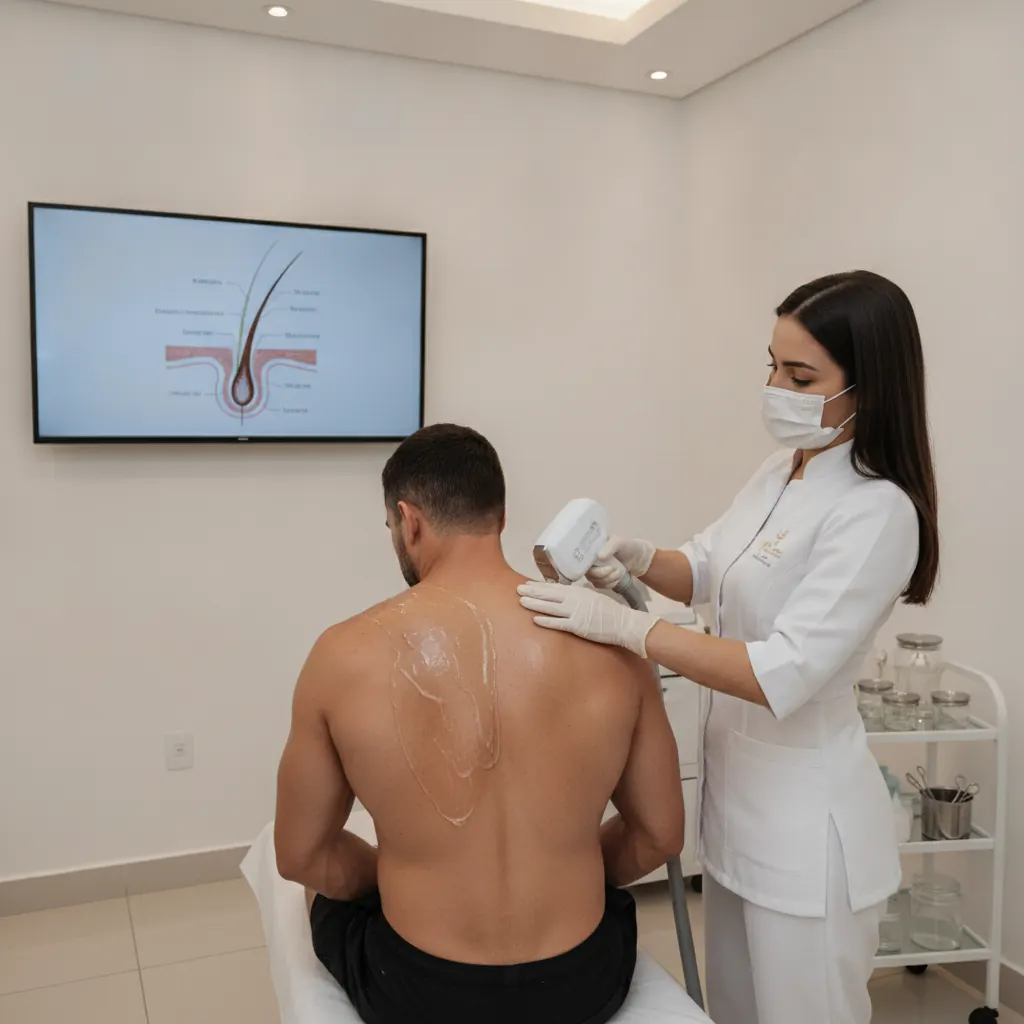 Benefícios da Depilação a Laser nas Costas para Homens em Goiânia