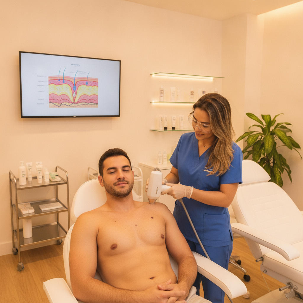 Como Eliminar Manchas no Corpo Masculino em Goiânia