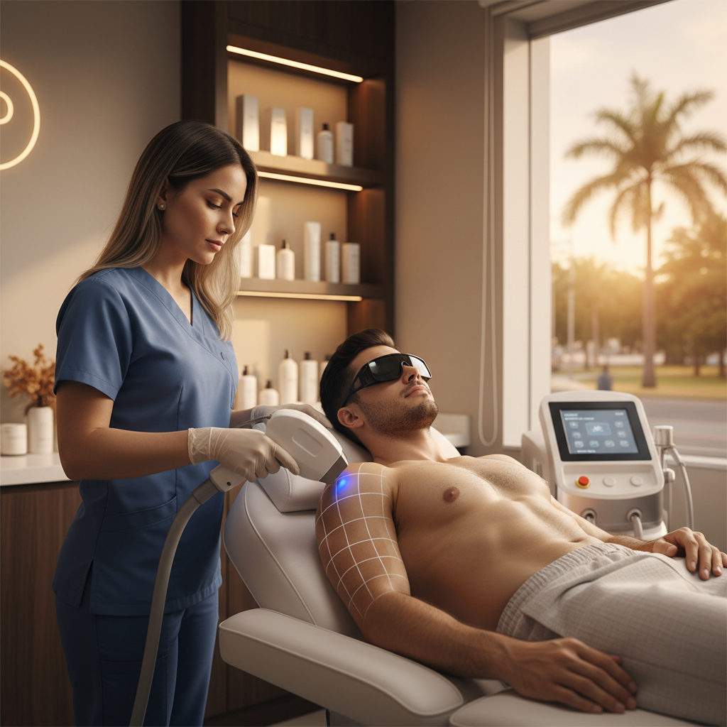 Como Funciona Depilação a Laser Masculina em Goiânia