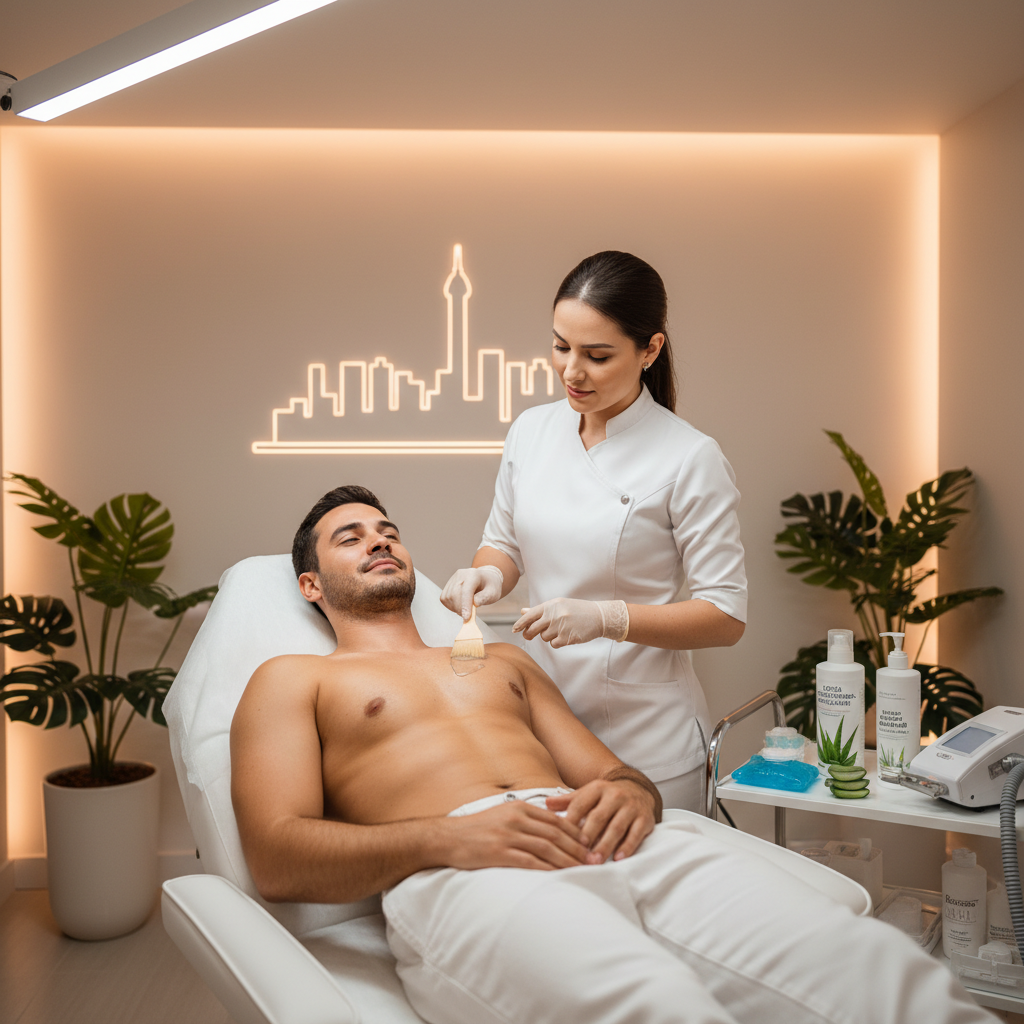 Cuidados após depilação a laser masculina Goiânia