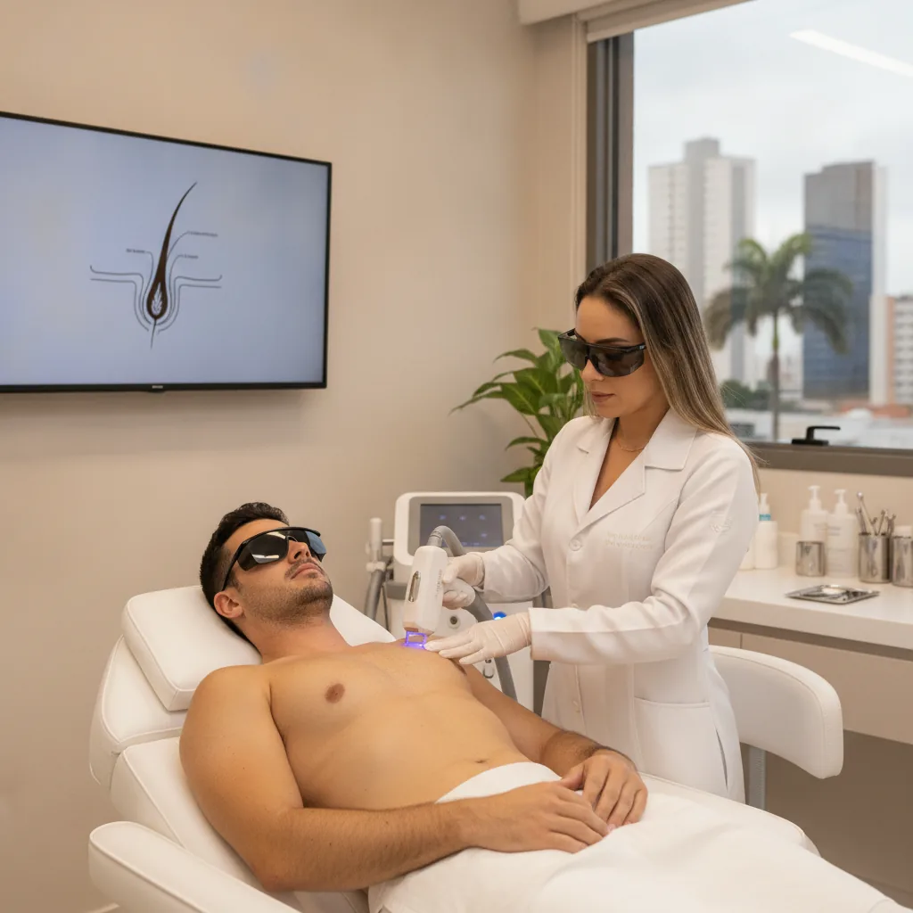Depilação a Laser Masculina: Contraindicações em Goiânia