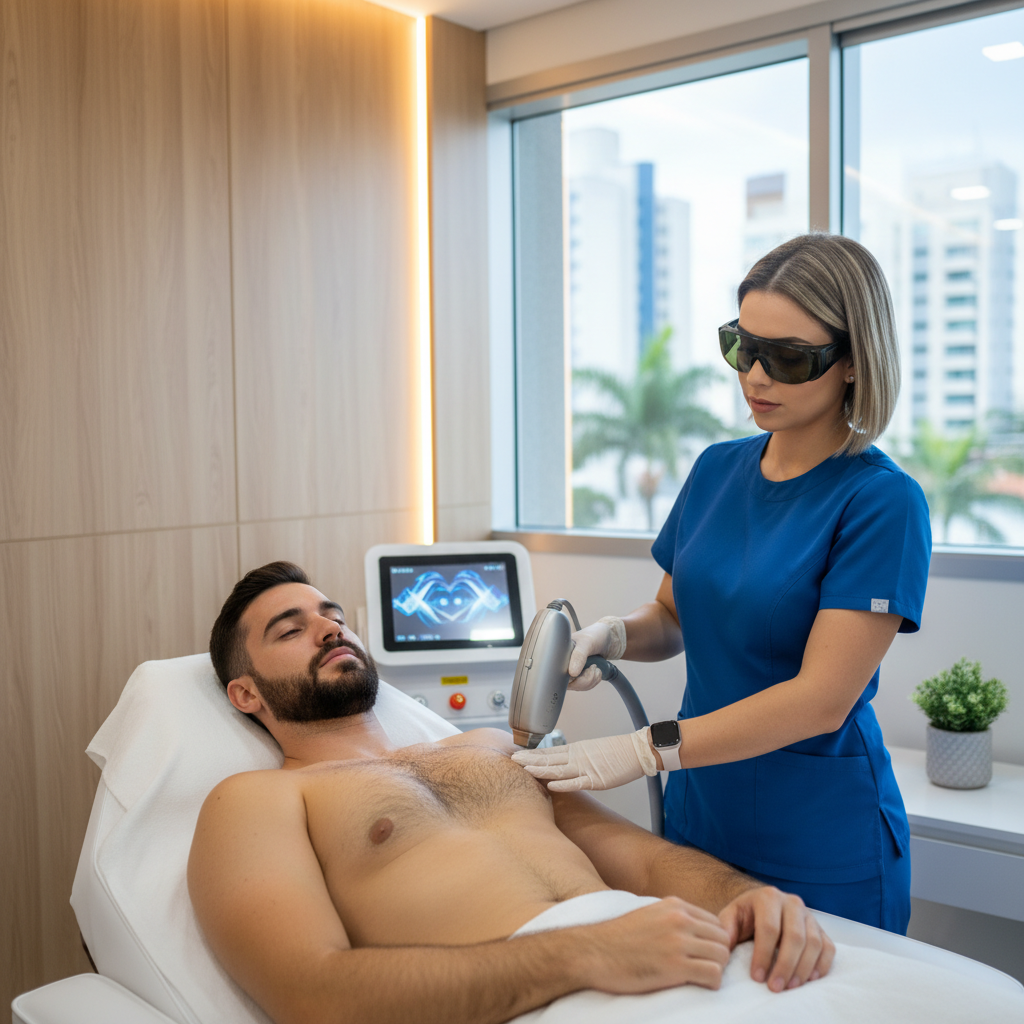Depilação a Laser Masculina Dói? Tudo sobre o Procedimento em Goiânia