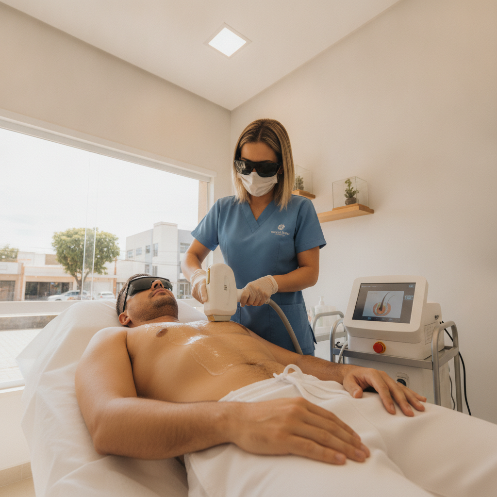 Depilação a Laser Masculina em Goiânia: Dói? O Que Esperar