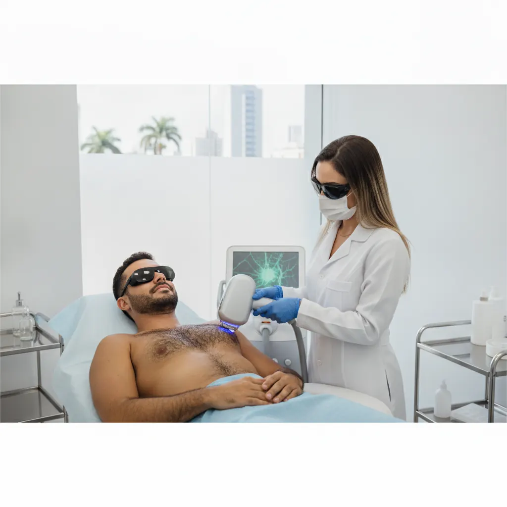 Depilação a Laser Masculina em Goiânia: Funciona em Pelo Escuro?