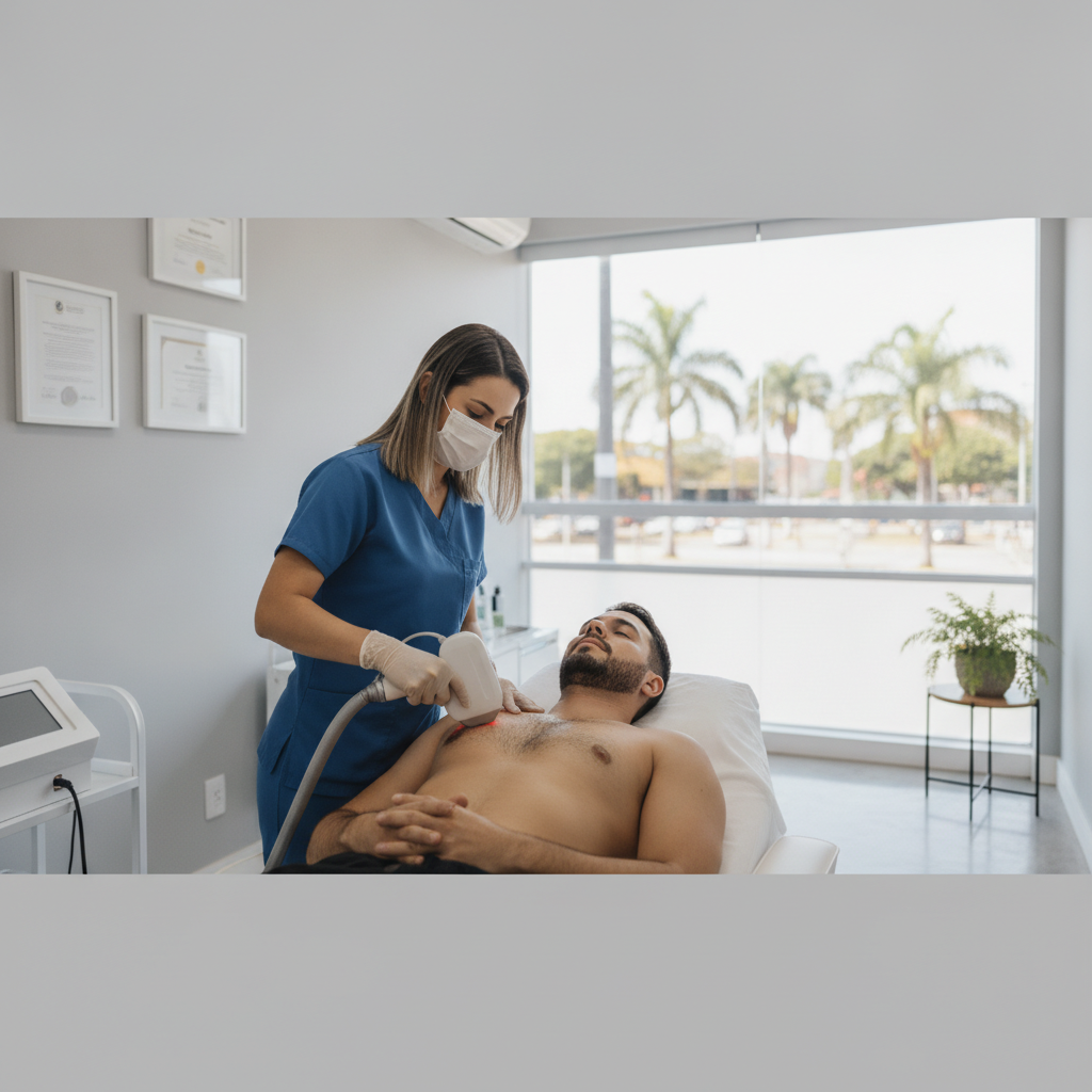 Depilação a Laser Masculina em Goiânia: Quando Ver Resultado?