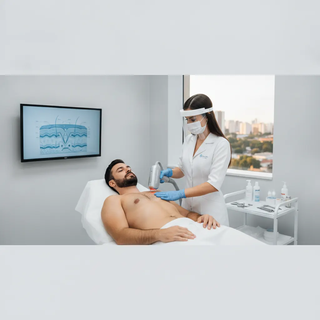 Depilação a laser masculina emagrece ou mancha? Goiânia