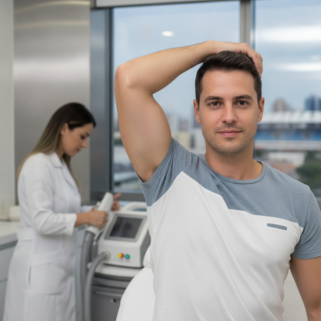 Depilação a Laser Masculina nas Axilas em Goiânia Vale a Pena?