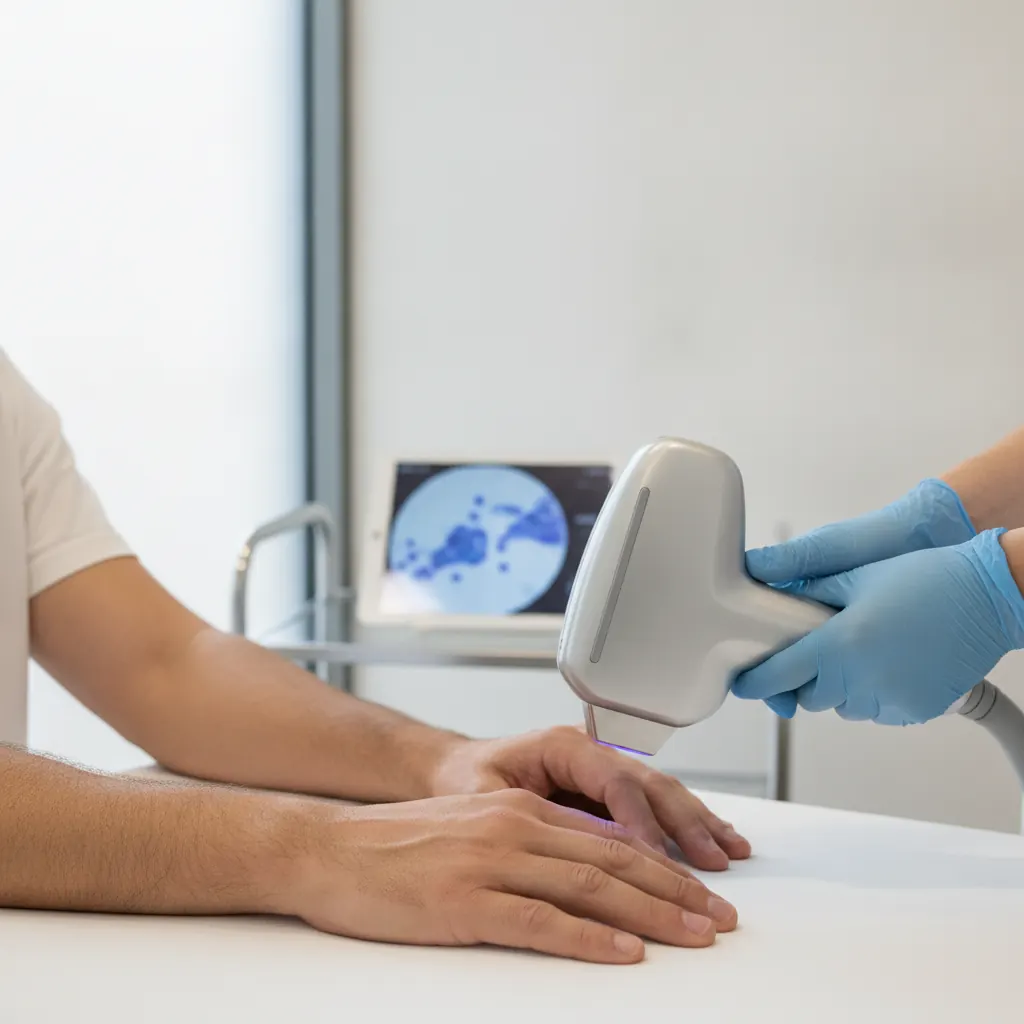 Depilação a Laser Masculina nas Mãos e Dedos em Goiânia