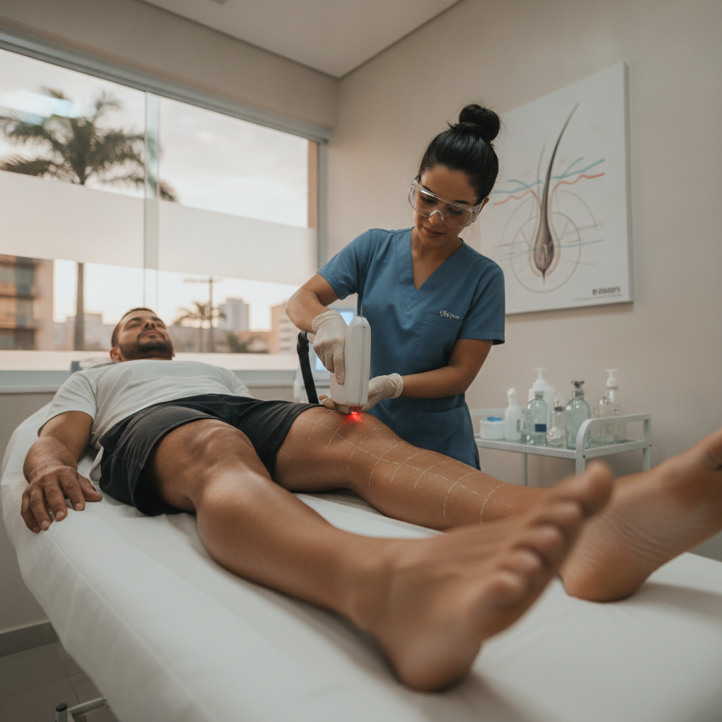 Depilação a Laser Masculina nas Pernas em Goiânia: Vale a Pena?