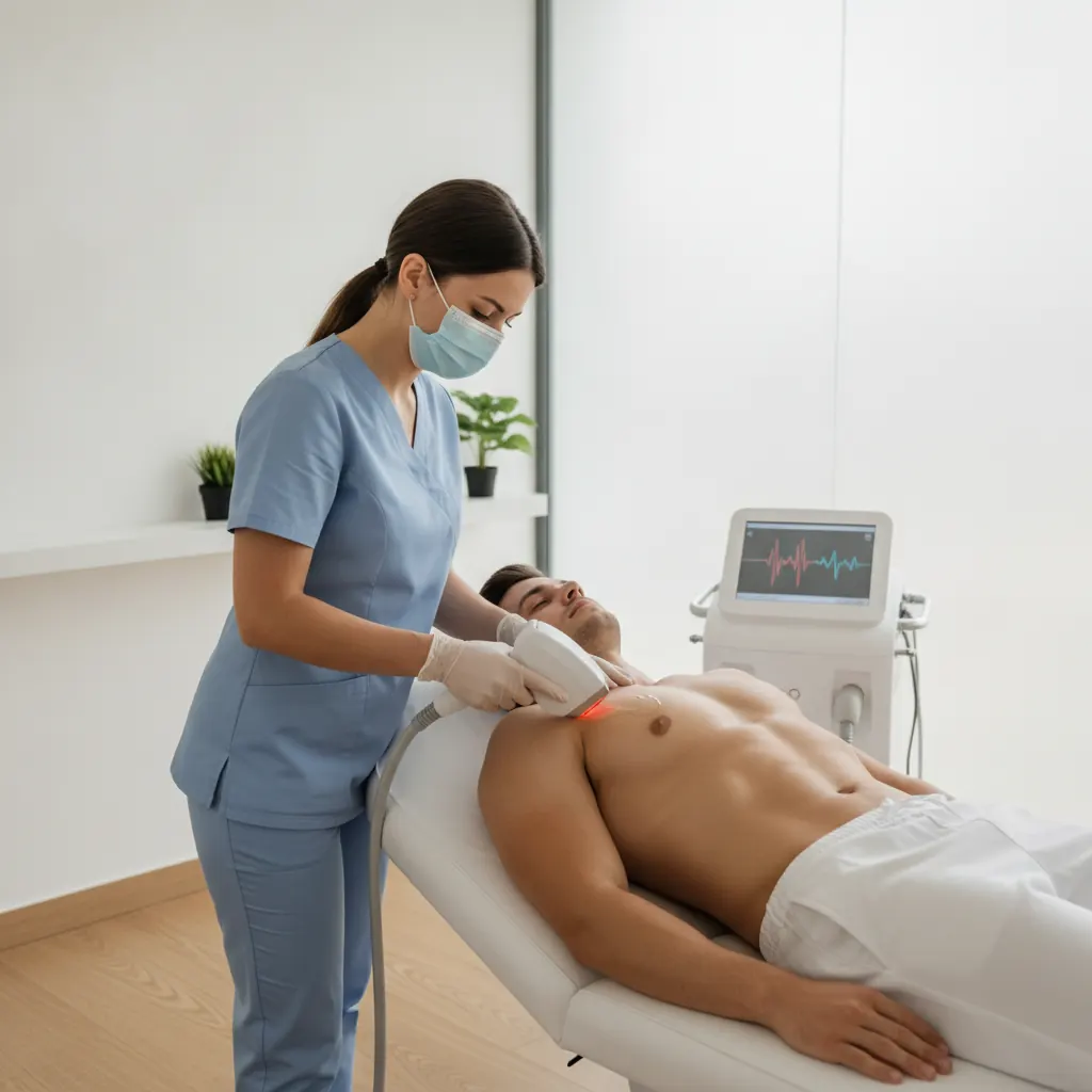 Depilação a Laser Masculina no Abdômen em Goiânia
