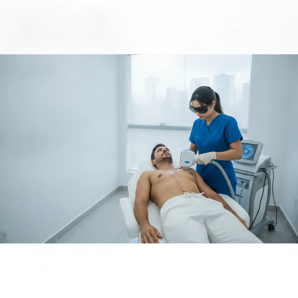 Depilação a Laser Masculina no Peito em Goiânia: Pelos Duros ou Pele Sensível
