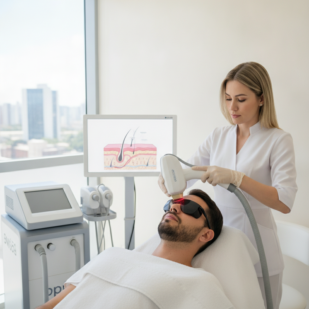 Depilação a Laser Masculina no Rosto em Goiânia Vale a Pena?