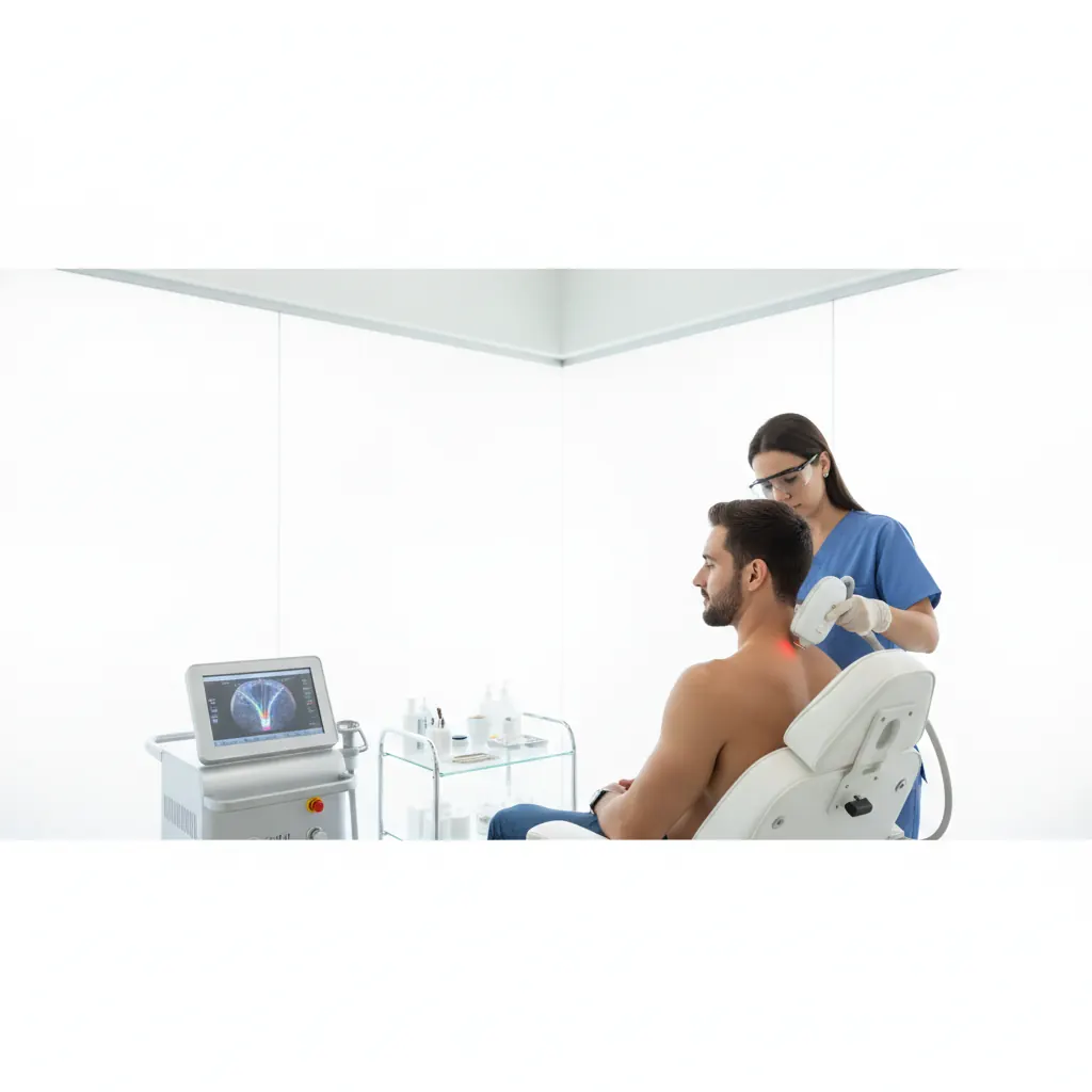 Depilação a Laser Masculina nos Ombros e Pescoço em Goiânia