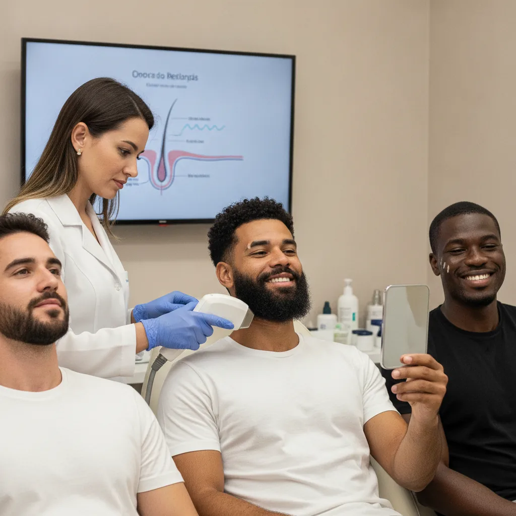 Depilação a Laser na Barba Masculina em Goiânia