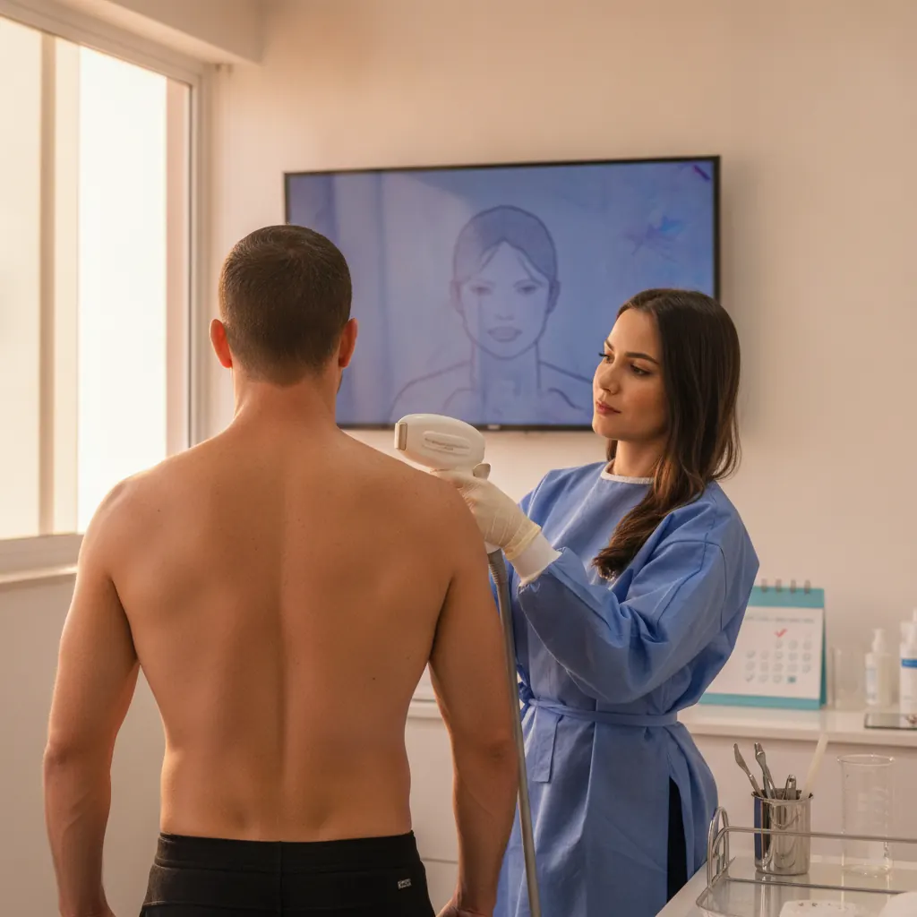 Depilação a Laser nas Costas Masculino: Sessões em Goiânia