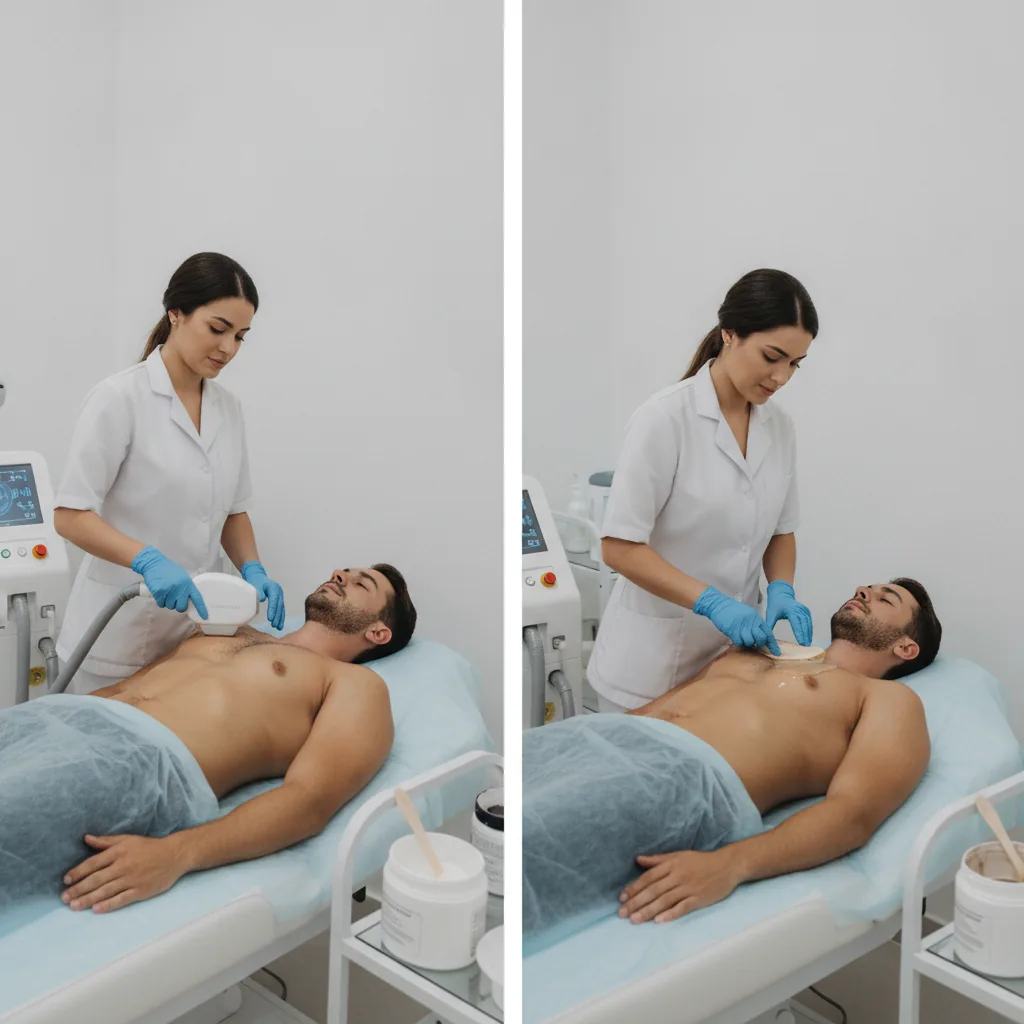 Depilação de Costas e Peito Masculina em Goiânia: Laser ou Cera?