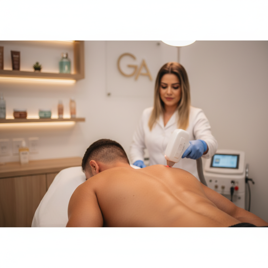 Depilação a Laser nas Costas e Peito: Guia para Homens em Goiânia