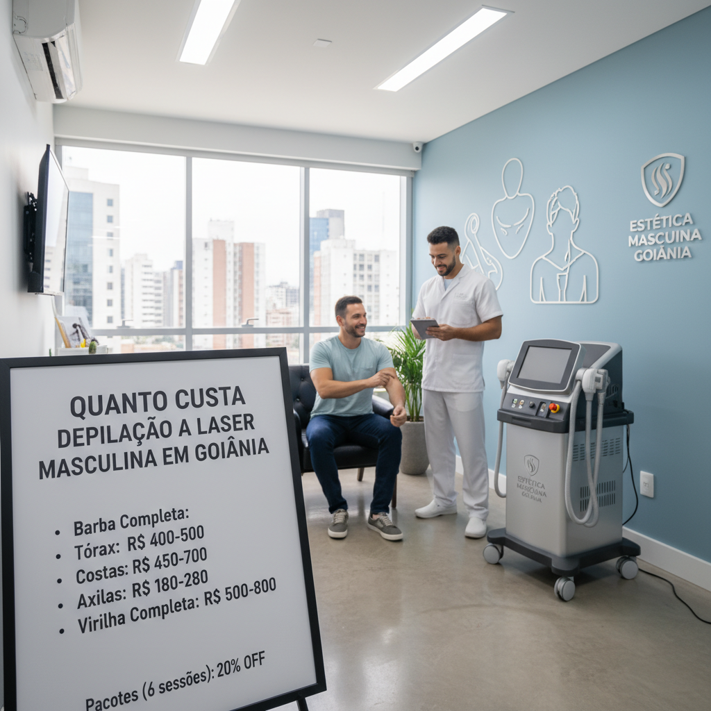 Depilação a Laser Masculina Dói? Tudo sobre o Procedimento em Goiânia