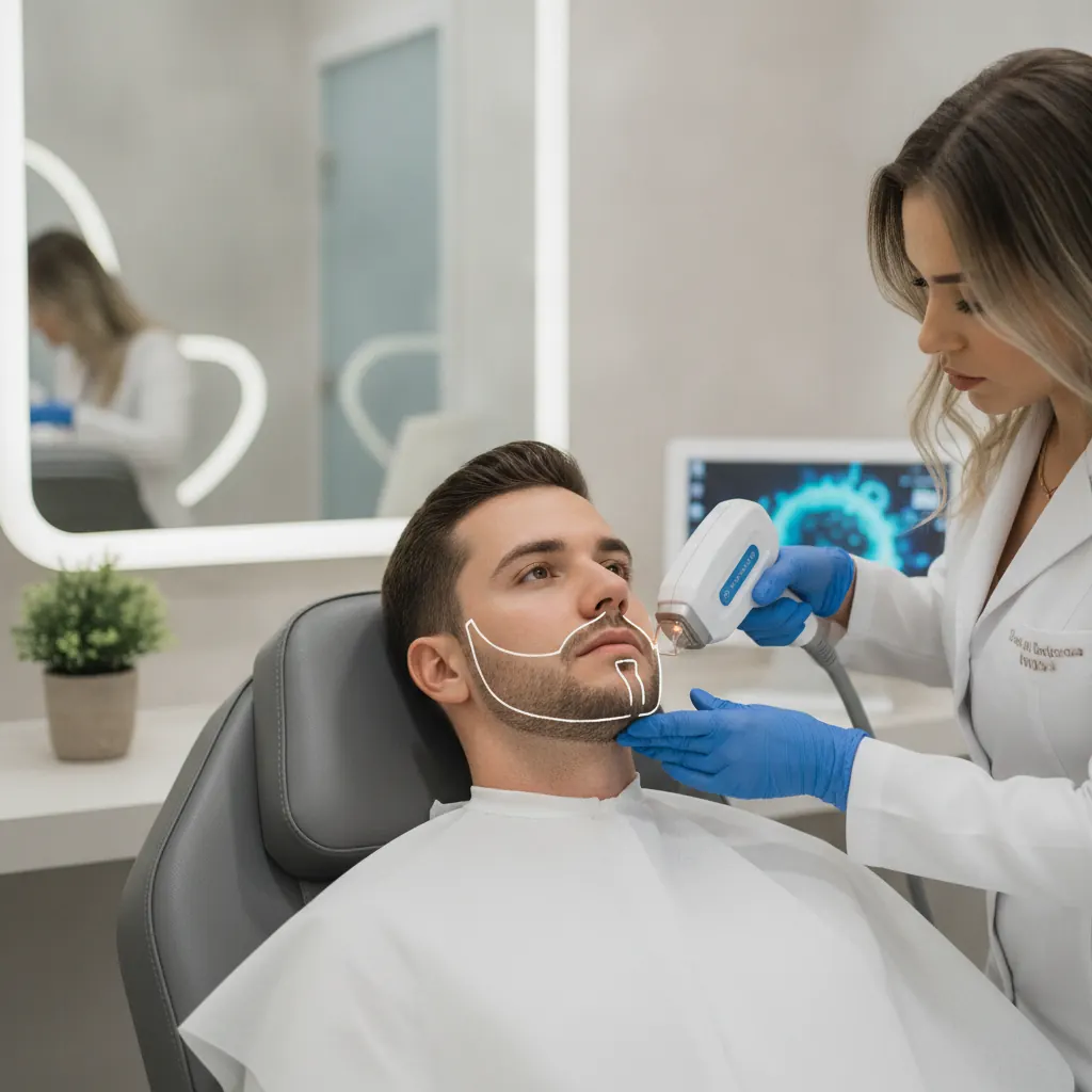 Desenho da Barba Antes do Laser em Goiânia: Guia Completo