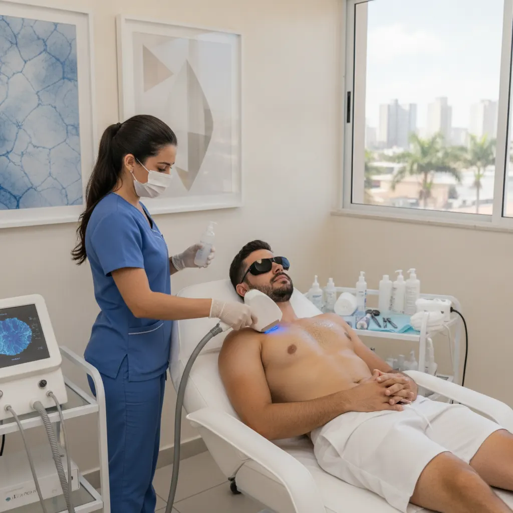 Dor na Depilação Masculina a Laser em Goiânia: Como Minimizar