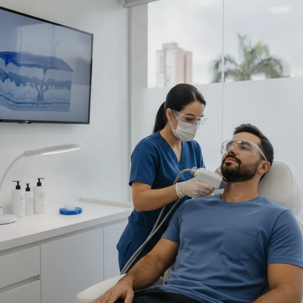 Laser na Barba Masculina: Efeitos Colaterais em Goiânia