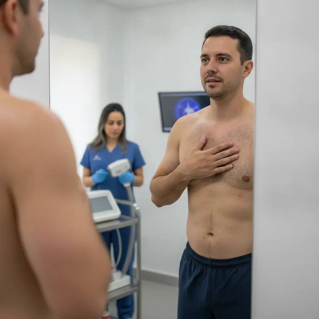 O Que Esperar Após a 1ª Sessão de Depilação Laser Masculina