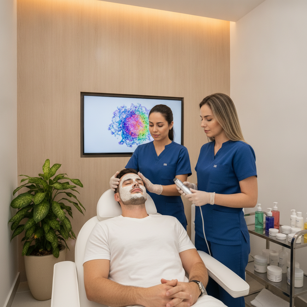 Peeling Masculino em Goiânia: Como Funciona e Vale a Pena?