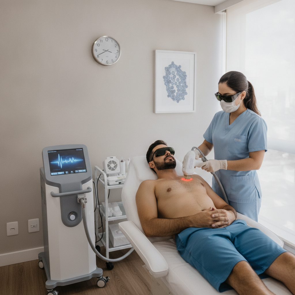 Quanto Dura Sessão de Depilação Laser Masculina em Goiânia
