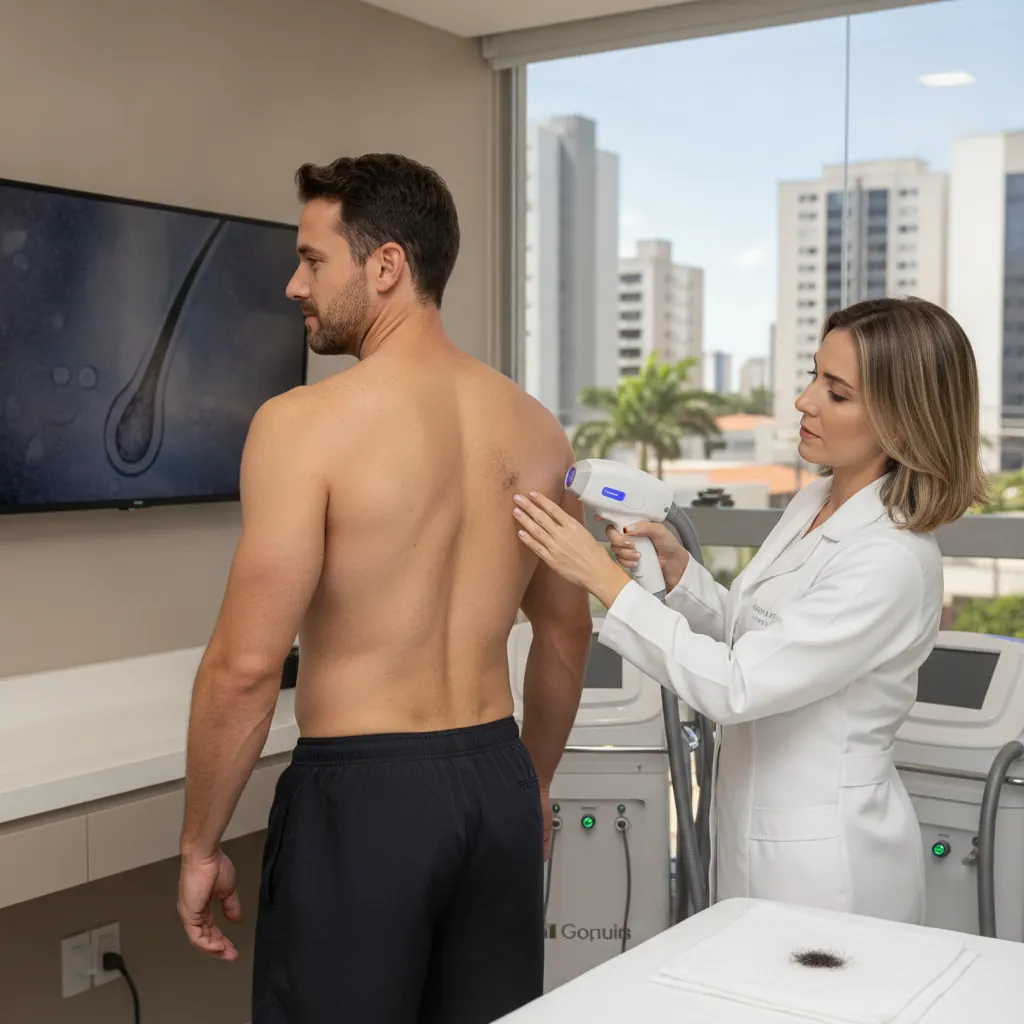 Quanto Tempo Leva para o Pelo Cair Após Laser Masculino em Goiânia