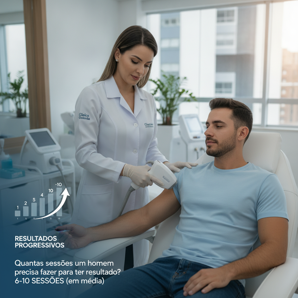 Sessão de Depilação Laser Masculina em Goiânia: Quanto Tempo Leva?