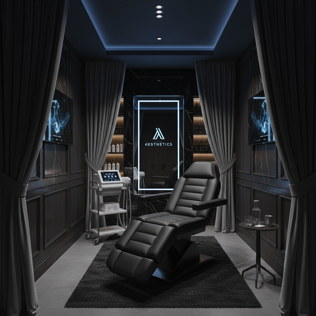 Sala de procedimentos particular com total privacidade — Clínica Elementus Goiânia