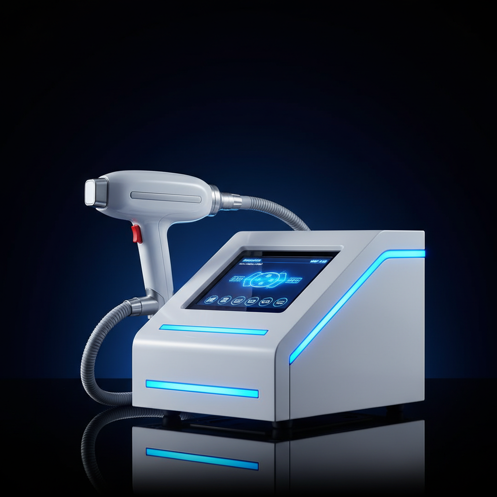 Equipamento de depilação a laser LED de última geração — Clínica Elementus Goiânia